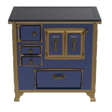 Imagem de Fogão a Lenha GII N 1 Renaissance Premium Azul Saida Direita