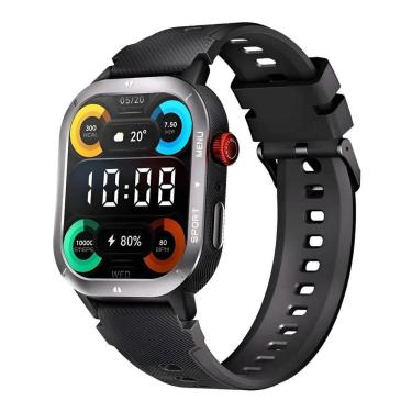 Imagem de Smartwatch Haylou Iron Neo, Bluet 5.3, Faz e Rec Chamadas, Esporte Saúde, Strava, 1,95 poleg-Unissex