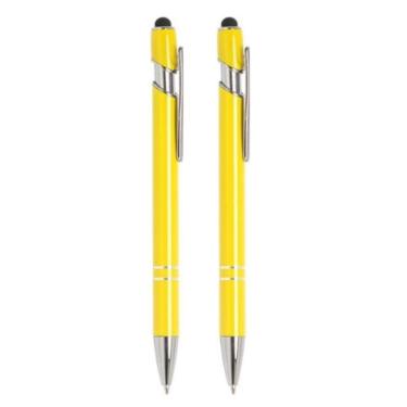 Imagem de Kit Com 2 Unidades Canetas Touch Esferográfica Escrita Azul