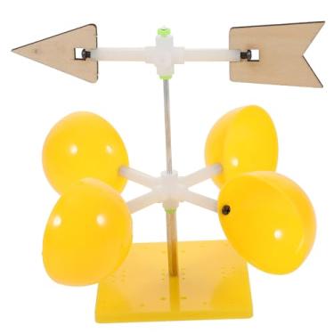Imagem de Totority Modelo anemômetro de palhetas de vento DIY, kit científico de estação meteorológica de plástico para crianças e estudantes, ferramenta de experimento de haste para projetos de sala de aula