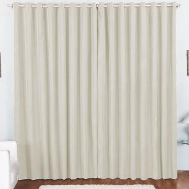 Imagem de Cortina Pryme 4 Metros Sala Quarto em Oxford para Varão - Palha