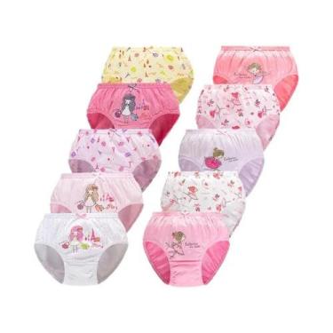Imagem de Calcinhas De Algodão Para Meninas Com Padrões De Personagens Fofos Con