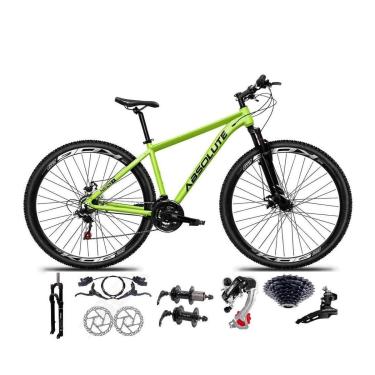 Imagem de Bicicleta Aro 29 Absolute Nero 5 Câmbios Shimano 24v K7 11/32 Freios Disco Hidráulicos Susp. Trava-Unissex