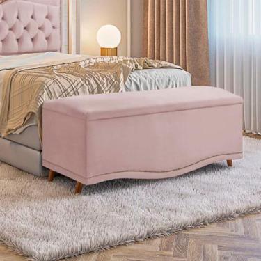 Imagem de Calçadeira Sapateira Baú Holanda 160cm de Largura Veludo Shop das Cabe