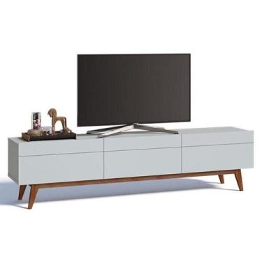 Imagem de Rack Bancada Classic 3 Gavetas 2.2 Branco Acetinado - Imcal - IMCAL MÓ