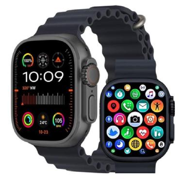 Imagem de Relógio Digital Smartwatch Watch Ultra X 49mm Tela Super AMOLED Preto