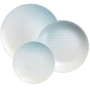 Imagem de Jogo De Pratos Tramontina Polaris Em Porcelana Decorada 12 Peças - 96589039