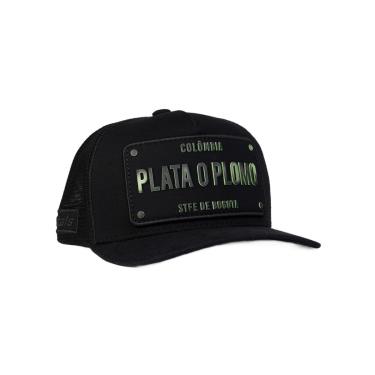 Imagem de Boné Plata O Plomo Preto Tinta Mágica Verde-Unissex