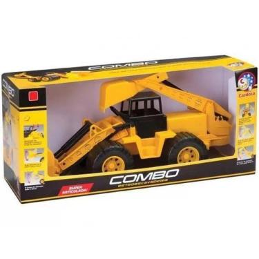 Imagem de Trator Combo Retroescavadeira Plastico R.1041 Cardoso Toys, Única, Úni