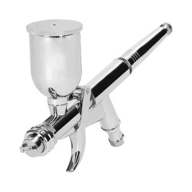 Imagem de Kit De Aerógrafo 0.5mm Com Copos De Tinta 15CC Para Modelismo Automoti