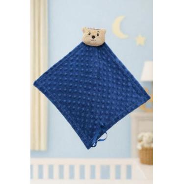 Imagem de Naninha Bebê Com Bichinho de Pelúcia e Prendedor De Chupeta Fralda Man