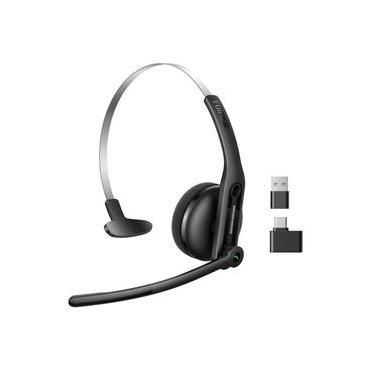 Imagem de Headset Profissional para Atendimento, 72 horas de bateria, Áudio Claro, Bluetooth 6.0 e USB-C com Adaptador - CC300 EDIFIER