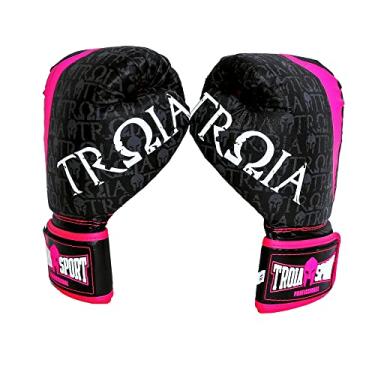 Imagem de KIT LUVA BOXE MUAY THAI - TROIA SPORT (14OZ, ROSA)