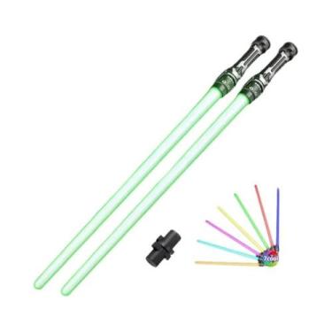 Imagem de Brinquedo Espada Laser Telescópica Colorida 2 Em 1 Com Música E Luzes,