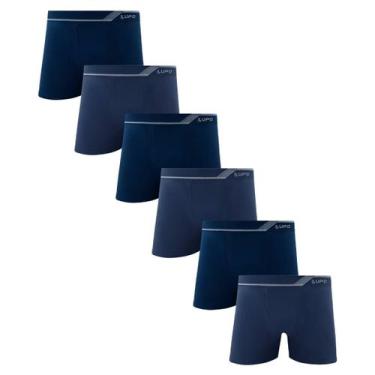 Imagem de Kit 6 Cuecas Lupo Boxer Microfibra Sem Atrito Homem Atacado Esporte Nã