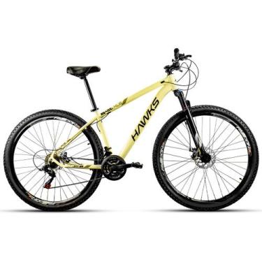 Imagem de Bicicleta Aro 29 Hawks Aluminio 24 Marchas Freio Disco, Bege, PRETO /1