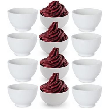 Imagem de 12 Tigela Bowl Oriental Melamina 1000ml Cumbuca Branco - Sk