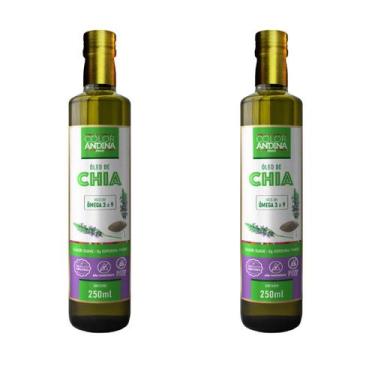 Imagem de Óleo de Chia 100% puro Color Andina 250ml - 2 pacotes - COLOR ANDINA F