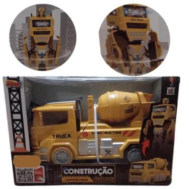 Imagem de Caminhão Robô Betoneira Transformes Construção Luz e Som - Zoop Toys
