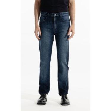 Imagem de Calça Ellus Dark Indigo Elastic Straight Masculina-Masculino
