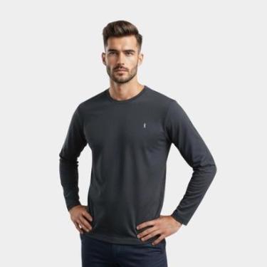 Imagem de Camiseta Masculina Viscose Elastano Toque Macio Geladinho Manga Longa Viscolycra Medson-Masculino