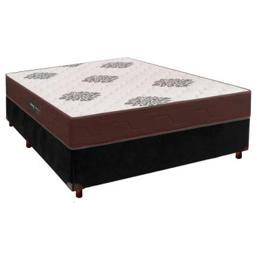 Imagem de Conjunto Cama Box Com Colchão Casal Inova D45 Inovaflex - Preto
