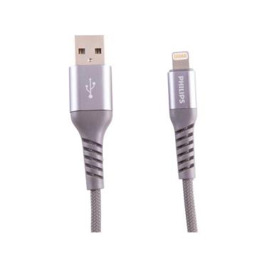 Imagem de Cabo USB para Lightning 1,25m Philips - DLC4543V/11, Cinza
