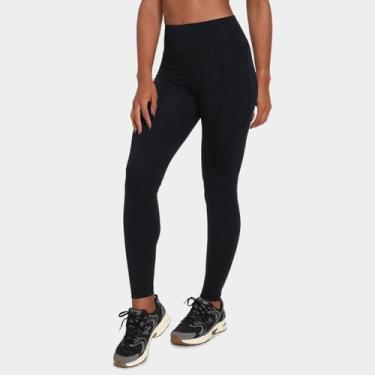 Imagem de Calça Legging New Balance Sleek Feminina, Preto, Grafite, G