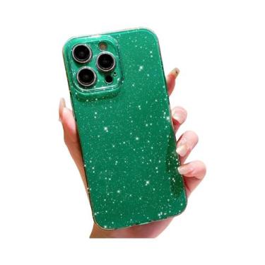 Imagem de Capa De Telefone Com Glitter Rosa Para iPhone 15 pro Max 14 plus 13 12