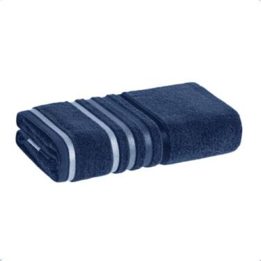 Imagem de Toalha Banhão Karsten Gigante 86x150 - Fio Penteado Lumina, Cobalto