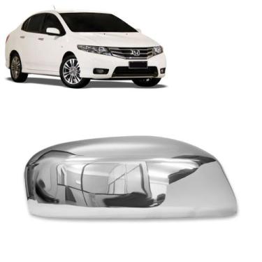 Imagem de Aplique Cromado para Capa Retrovisor City 2010 2011 2012 2013 2014 Sem
