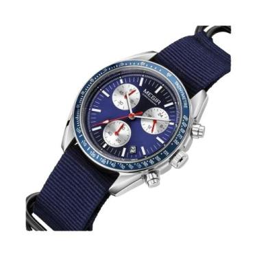 Imagem de Relógio Automático De Luxo Para Homens MEGIR Com Pulseira De Tecido Ca