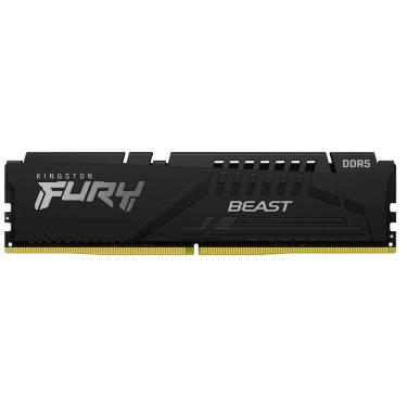 Imagem de Memória Kingston Fury Beast 16GB DDR5, 6000MHz, PC5-48000, 288 pinos, 1,35V, CL36 - KF560C36BBE2-16