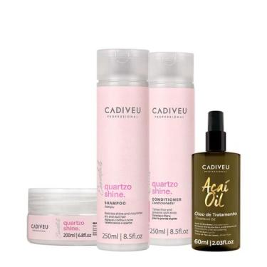 Imagem de Kit Cadiveu Professional Quartzo Shine Shampoo Condicionador Máscara e