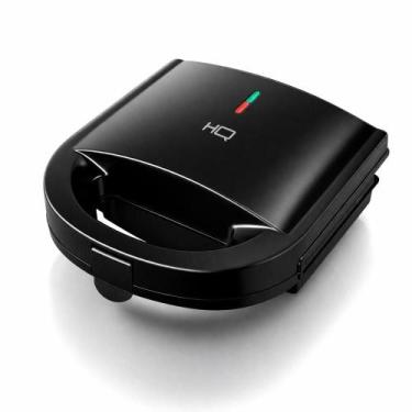Imagem de Sanduicheira e Grill HQ 750W Antiaderente Preto HQ-SG004, 220V
