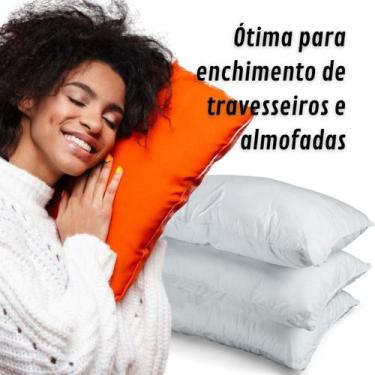 Imagem de Flocos de Espuma 5kg Antialérgico para Enchimento de Puff, Almofadas e