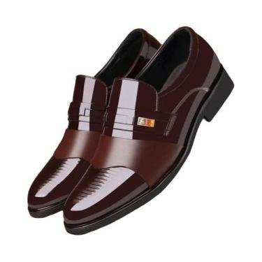 Imagem de Sapatos De Couro Formais Masculinos Antiderrapantes Confortáveis Para 
