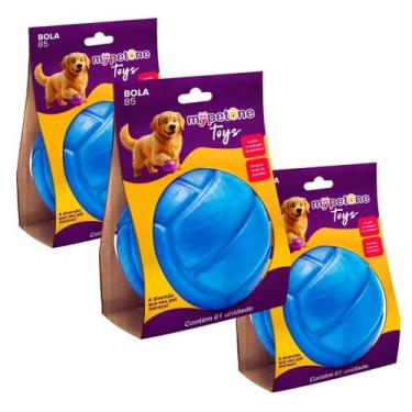 Imagem de Combo 3 Bola Lisa TR 85 Mypetone - Azul