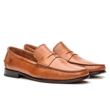 Imagem de Sapato Mocassim Em Couro Sola De Couro com Antiderrapante Absolut-Masculino