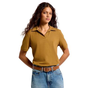 Imagem de Blusa Polo Hering Feminina Azul Regular Piquet-Feminino