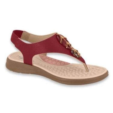 Imagem de Sandalia Feminina Modare Ortopedica Esporão Fascite Plantar Elastico Pedras Ref: 7174.1...