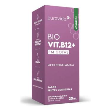 Imagem de Vitamina B12+ Puravida Metilcobalamina 60 Caps Bio Vit b12+