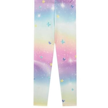 Imagem de Calça Legging Infantil em Fly Tech Estrelas  Tam 2 a 14 - Kukiê, 2, Li