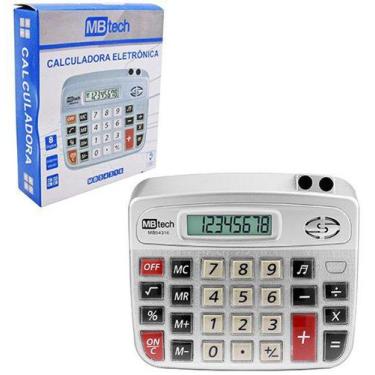 Imagem de Calculadora eletronica 8 digitos botao de  com porta caneta com som a 