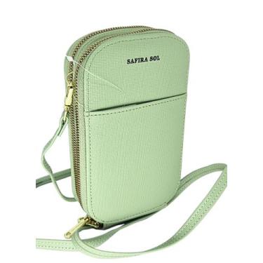 Imagem de Bolsa feminina transversal porta celular carteira tiracolo bolsinha lu