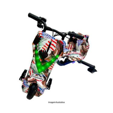 Imagem de Triciclo Elétrico Drift 350w Bluetooth 3 Velocidades Único com Amortec
