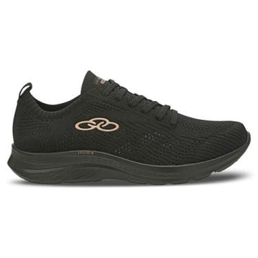 Imagem de Tenis Feminino Olympikus Ultraleve Preto Sola Preta Lançamento, Preto,