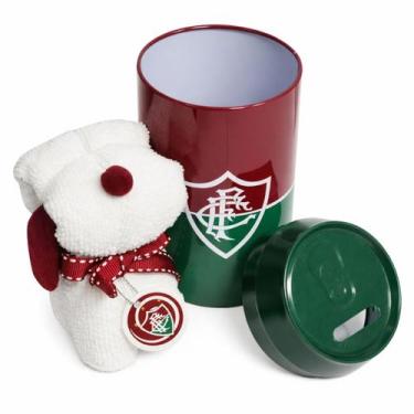 Imagem de Cofre Porta Moedas Lata Com Toalinha Cachorro - Fluminense - Mileno