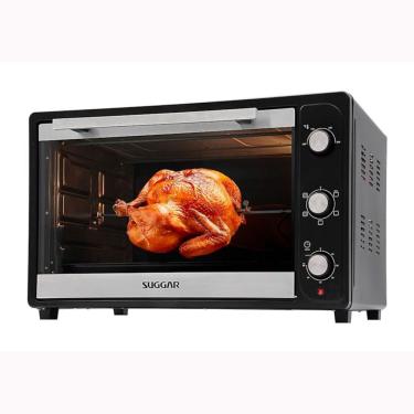 Imagem de Forno Elétrico de Bancada Suggar FE6602PT 66L 2200W com Grill Espeto Giratório Luz Interna Preto 220V
