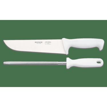 Imagem de Kit Churrasco Brinox Precision 2 Peças Faca E Chaira